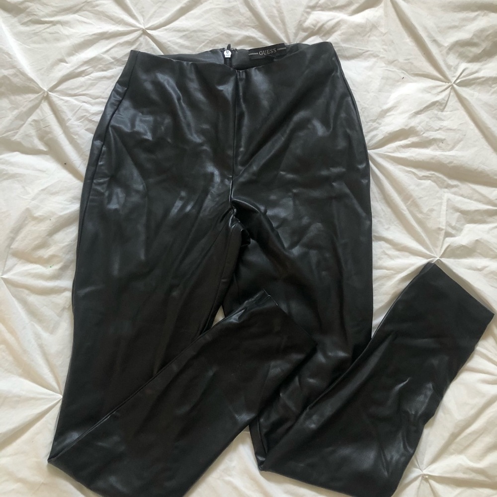 Guess leather pants.